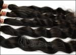 Long Wavy Remy Brazilian Virgin Human Hair Extensions Natural Black
