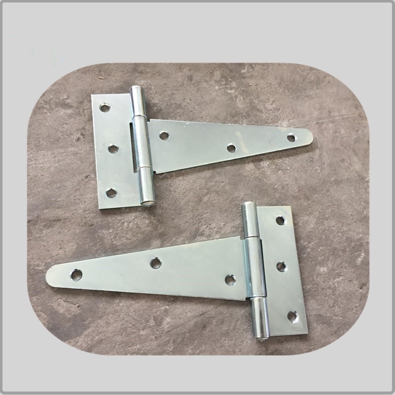 1.7mm Commercial T Strap Hinges , Gate Strap Hinges Ornamental Fence Tee Door Hinge