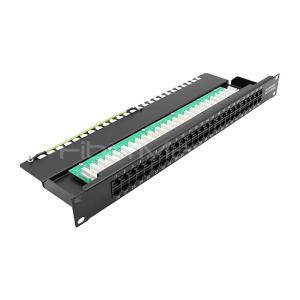 Quality 19inch 1U CAT.3 UTP Telephone Patch Panel 50 Ports Krone IDC wholesale