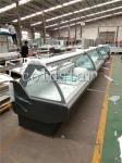 Commercial Curved Glass Deli Counter Refrigerator Meat Refrigeration Equipment