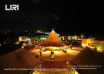 100 People Capacity Tipi Glamping Tents With Sidewall For Outdoor Party