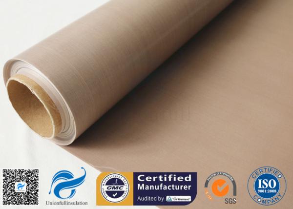 0.16MM Brown PTFE Coated Fiberglass Fabric Non Stick PTFE BBQ Grill Mat