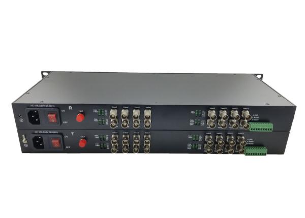 1CH - 64CH cctv video transmitter and receiver CVI TVI AHD Fiber Converter