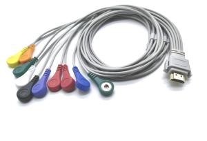Quality BIOX CB-2301-A 10 Leads IEC/AHA Snap/Clip Medical ECG Cable 1m wholesale