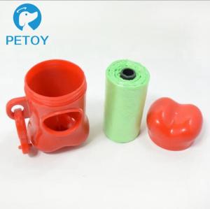 Quality Small Convenient Biodegradable Poop Bags With Dispenser And Leash Clip wholesale