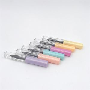 Quality Knob Type Mascara Tube Packaging AS Clear Eyelash Container With Brush wholesale