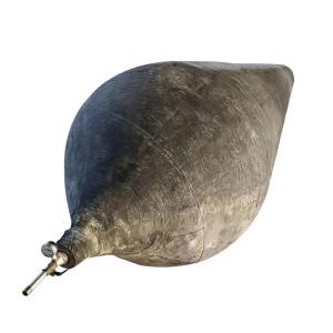 Quality Rubber Pneumatic Air Bags , Black Cylindrical Boat Launching Airbag wholesale