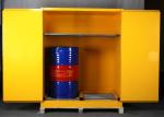 Drum Hazardous Storage Cabinet in labs, minel, stock, chemical company stock,