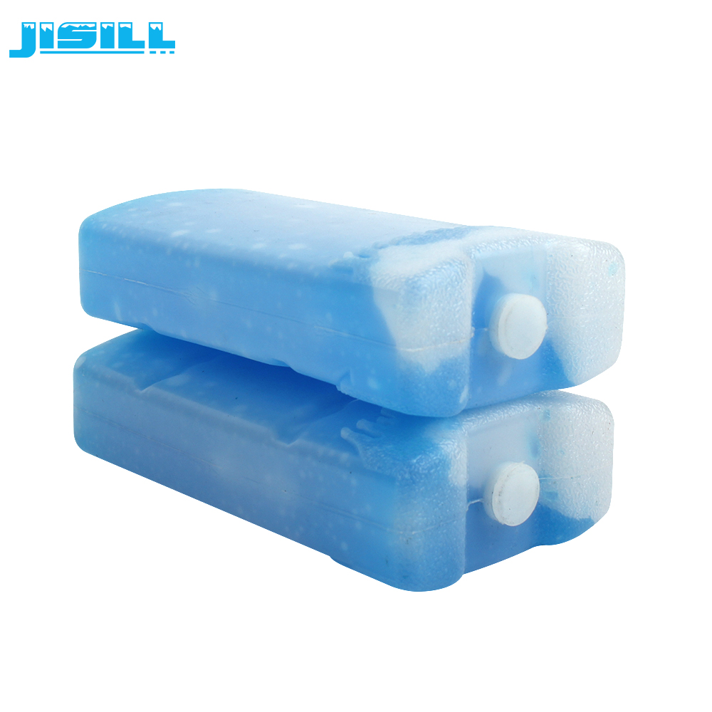 Durable Plastic Small Reusable Gel Ice Packs For Frozen Food Blue Color