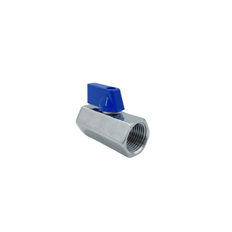 Factory Stainless Steel 316 304 M*M Brass Pex Crimp Mini Ball Valve