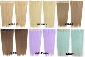 Quality Synthetic Blonde Hair Extensions Korean Straight Human Hair Weave wholesale