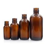 Dropper 60ml Boston Glass Bottles Amber Body For Massage Oil