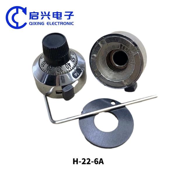 Digital dial H-23-6A metal knob for 3590S potentiometer aluminum volume knob d