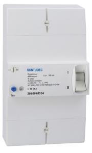 4 Pole ELCB Earth Leakage Circuit Breaker , 300mA ,500mA ELCB 3 phase 440V up 60A adjustable current