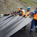 Anti-Seepage Dam Liner Double-Sided Textured HDPE Geomembrane with 2.0mm