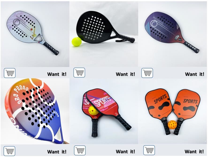 Customized Drop Shot Beach Tennis Racket 12k Paddle Tennis Raquet