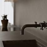 Modern Wood Lacquer E1 Modular Kitchen Cabinets Quartz Countertop