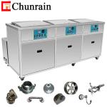 3-Tank Ultrasonic Cleaner For aluminum parts Stainless steel parts with cleaning