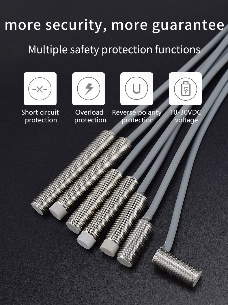 M8 Series Inductive Proximity Switch Sensor Waterproof Shockproof IP67
