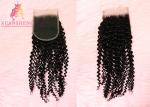Virgin Indian Deep Curly Hair 4x4 Lace