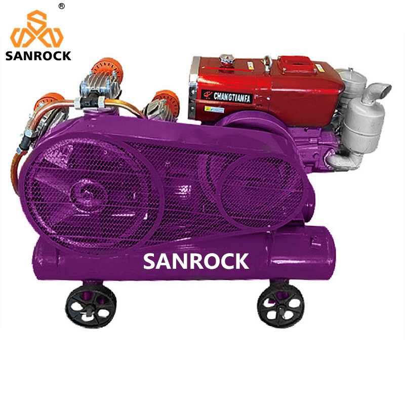 Piston Type Air Compressor Small Diesel Air Compressor Machine Portable Industrial Air Compressor