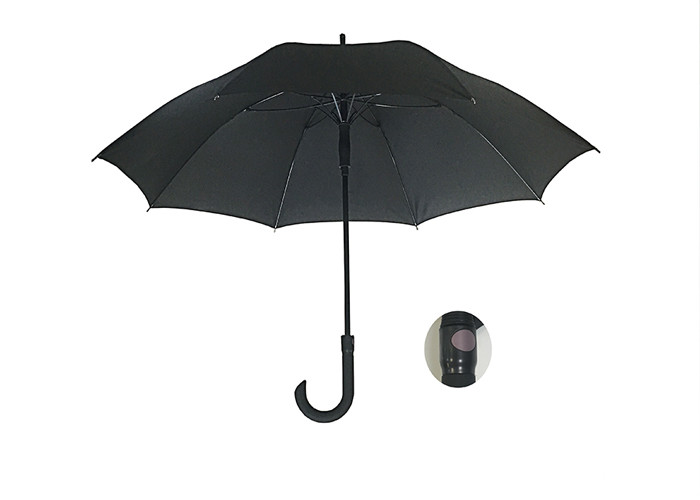 Strong Sturdy Promotional Golf Umbrellas Pongee Materials Fiberglass Ribs
