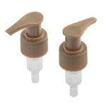 Brown Striped PP Left Right Lock Pump 28/410 Body Lotion Pump Dispenser