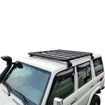 Black Powder Coat Aluminium Alloy Universal Roof Rack with Mounting Gutter For