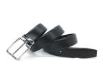 Business Pin Buckle Black 3.5cm Men Leather Dress Belt