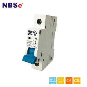 China NBSB1-63 Automatic Micro Circuit Breaker 50/60Hz High Safety Handle Self Extinguishing on sale
