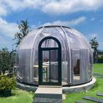 UV Resistance 10x10 Clear Bubble Tents Heat Resistant PC Polycarbonate Dome Tent