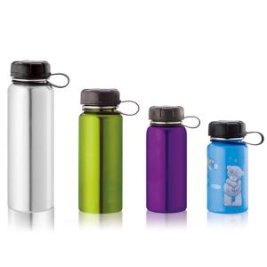 Quality 600ml Single wall stainless steel sports bottle with lid wholesale
