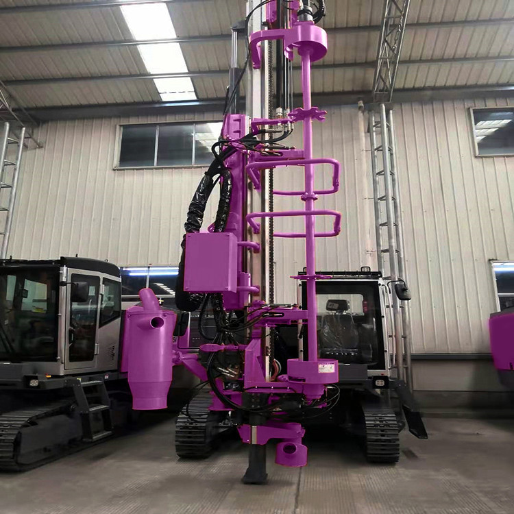 Crawler Top Hammer Drill Rig Hydraulic DTH Drilling Rig With Automatic Rod Changing System