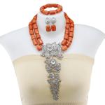 2023 Elegant African Beads Jewelry Sets Senegal/ghana Wedding Handmade Jewelry