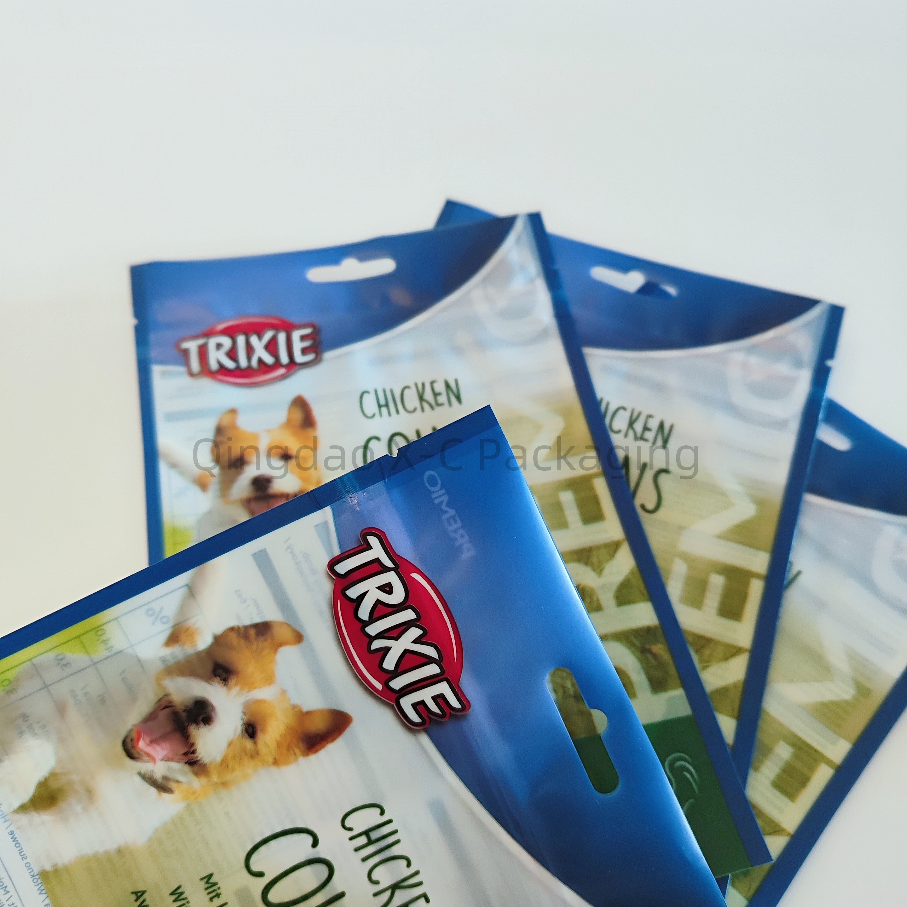 Customized Stand Up Bag Resealable Compostable Digital Printed Zipper Pet Food Packaging