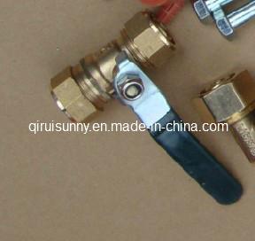 Solar Water Heater Accessories Stainless Steel Interior Brass Ball Valve
