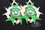Gold Belgium Carnival Celebration Metal Award Medals Badge , Zinc Alloy Sports