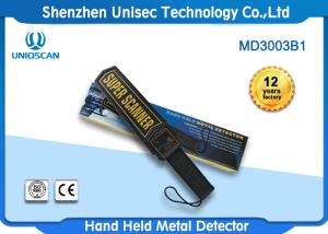 Quality Body Scanner Hand Held Security Metal Detectors , Black Portable Hand Scanner wholesale