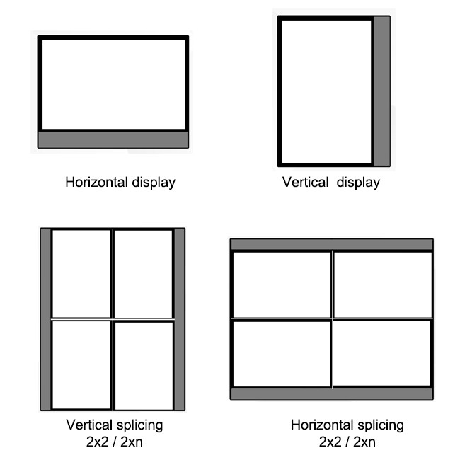 Android Windows OLED Digital Signage 55 Inch Transparent Touch Screen Panel Transparent Video Screen