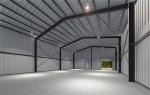 Metal Prefabricated Industrial Shed Warehouse Wide Span Steel Structures