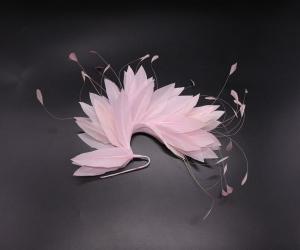 Quality Pattern Dyed Goose Feather Flower Mount with Wire Accessory Customer's Choice wholesale
