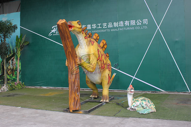 Outdoor Lifelike Custom Colors Realistic Animatronic Dinosaur For Children