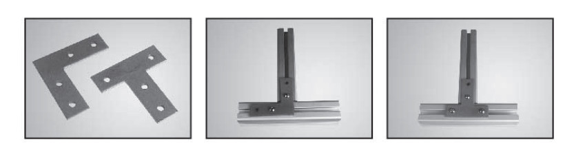 L And T Shaped 90 Degree Chrome Steel Connector Plates