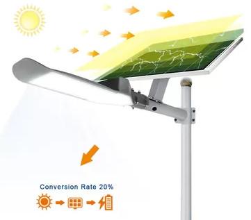 Cheap 60 Watt Solar Powered Street Lights 6500K High Efficiency Integrated for sale