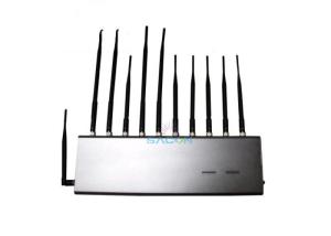 Quality 4G GPS RF Wifi Signal Jammer 11 Antennas For School / Conference Room wholesale