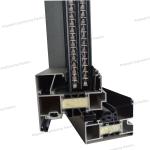 Energy Saving Aluminum Sliding System Window 70mm Heat Insulation Strip Aluminum