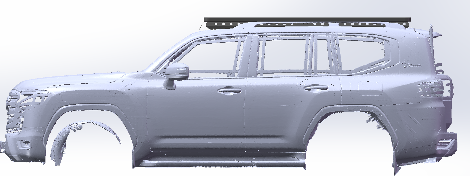 LC300 150*142*5 Flat Roof Rack Aluminum Alloy Exterior Accessories for 4X4 Vehicles