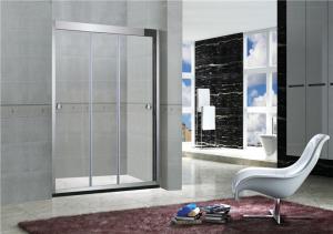 Quality Three Sliding 8 MM Glass Shower Screens Without Magnetic Seals Stainless Accessories wholesale