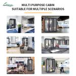 Modular Soundproof Office Pod Furniture Included Desk And Chair and Ventilation
