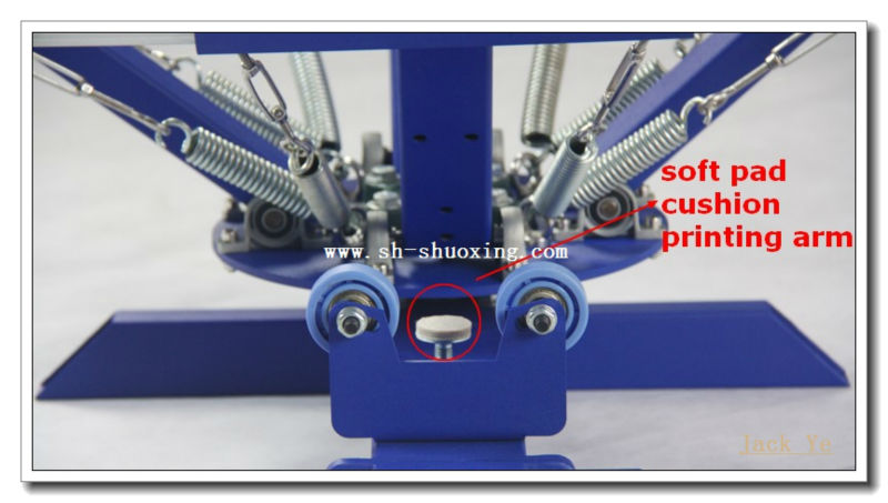 4 color 1 station silk screen printing press